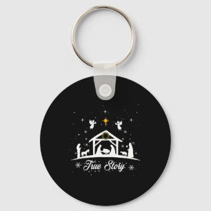 Christmas Nativity True Story Nativity Scene Gifts Key Ring