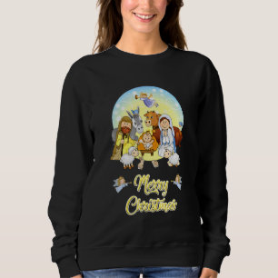 Christmas Nativity True Story Nativity Scene Sweatshirt