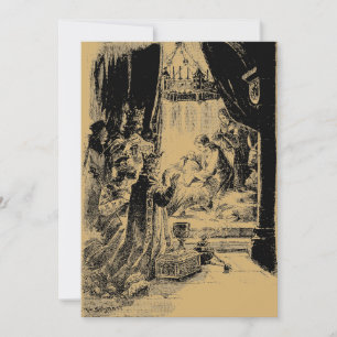 Christmas Nativity Vintage Victorian Era 1895 Holiday Card