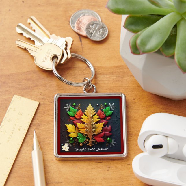 "Christmas Nature Bliss" Key Ring (Desk)