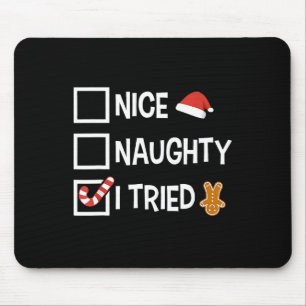 Christmas Naughty List  Mouse Pad