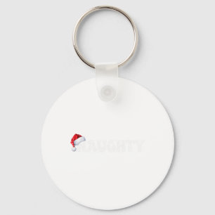 Christmas Naughty Nice Matching Funny Xmas Couple  Key Ring