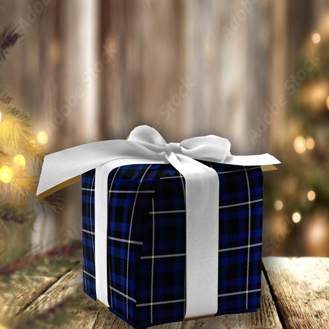 Christmas Navy Blue Buffalo Plaid Wrapping Paper Sheet (Creator Uploaded)