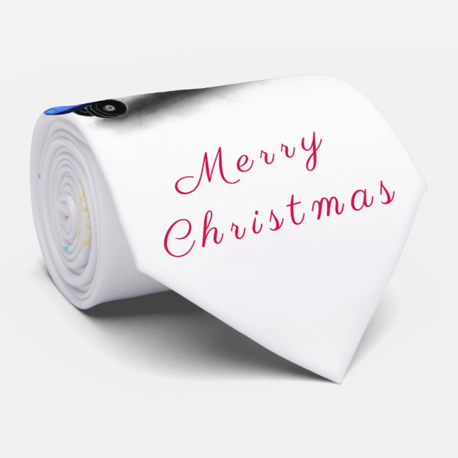 Christmas Neck Tie Gift Skater Gnome with Gifts (Rolled)