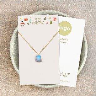 Christmas Necklace  Logo Display Card