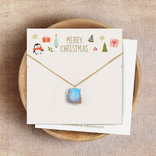 Christmas Necklace Logo Display Card