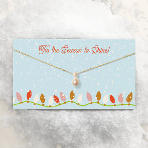 Christmas Necklace Pendant Logo Display Card
