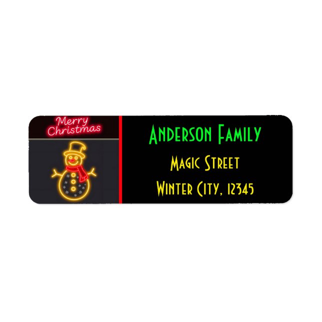 Christmas Neon Modern Holiday Collection (Front)
