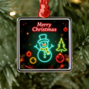 Christmas Neon Popular Holiday Collection Metal Tree Decoration