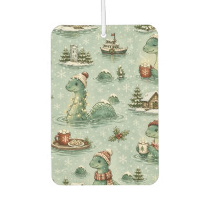 Christmas Nessie Loch Ness Monster Cosy Cryptids Car Air Freshener