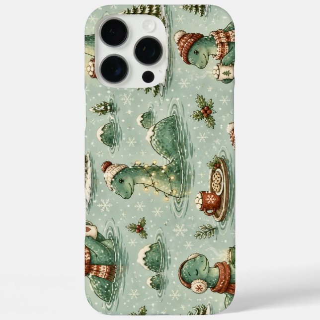 Christmas Nessie Loch Ness Monster Cosy Cryptids  Case-Mate iPhone Case (Back)