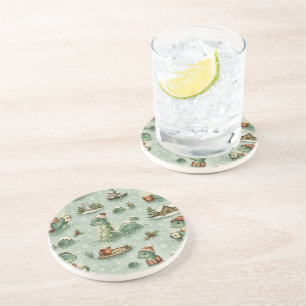 Christmas Nessie Loch Ness Monster Cosy Cryptids Coaster