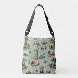 Christmas Nessie Loch Ness Monster Cosy Cryptids  Crossbody Bag
