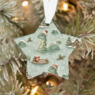 Christmas Nessie Loch Ness Monster Cosy Cryptids  Ornament