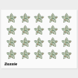 Christmas Nessie Loch Ness Monster Cosy Cryptids Star Sticker