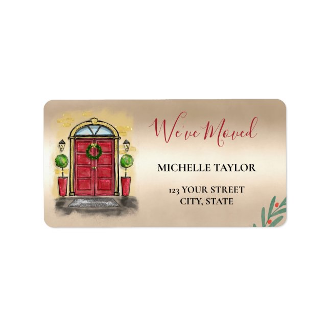 Christmas New Home Christmas Holiday Label (Front)