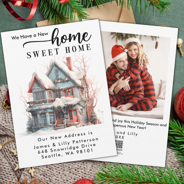 Christmas New Home for the Holidays moving Holiday Card (Creator Uploaded)