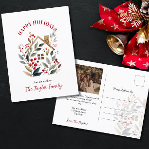 Christmas New Home Holiday Postcard