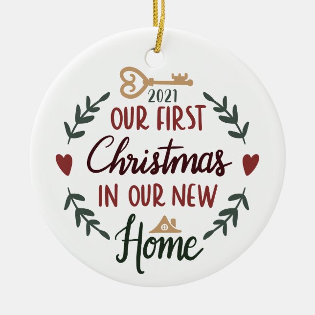 Christmas New Home Ornament (Front)