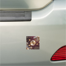 Christmas & New Year Car Magnet