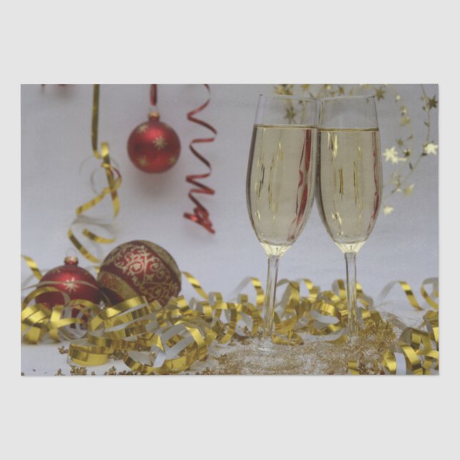 Christmas New Year Celebration  Tissue Paper (Front)