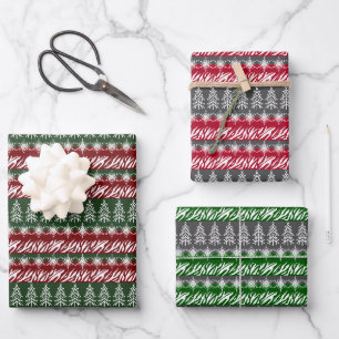 Christmas, New Year colourful Wrapping Paper Sheet