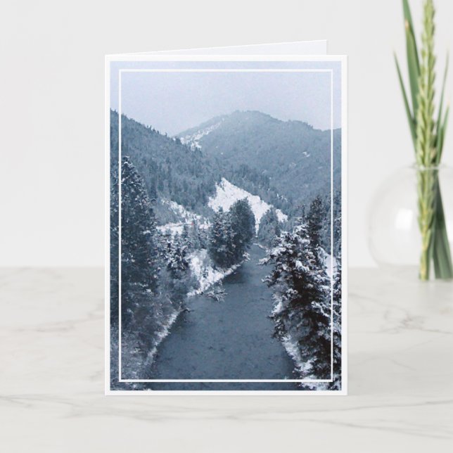 Christmas, New Year, Holiday - Blank Card (Front)