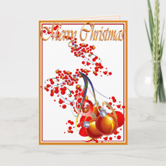 Christmas, New Year, Holiday - Ornaments Card