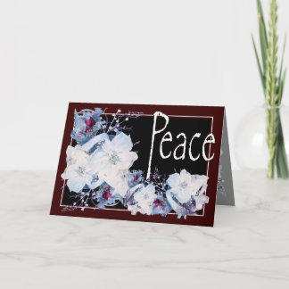 Christmas, New Year, Holiday - Poinsettia Card