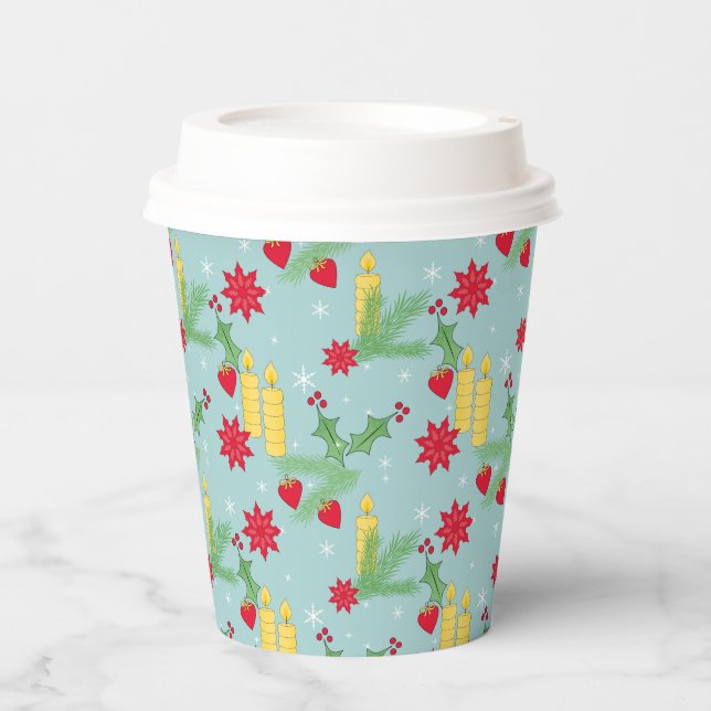 Christmas , new year pattern. paper cups (Front)