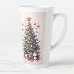 Christmas, New Year, Santa Claus Latte Mug