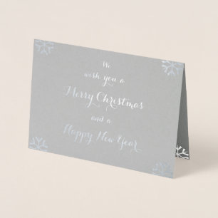 Christmas New Years Custom Personalised Holiday Foil Card