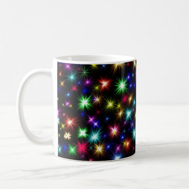 Christmas, New Year's Day Colourful Lights-27317 Coffee Mug (Left)