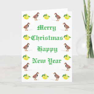 Christmas New Years Greeting Card 
