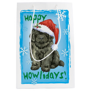 Christmas Newfoundland Medium Gift Bag
