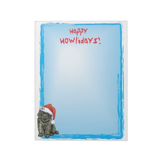 Christmas Newfoundland Notepad (Rotated)