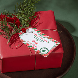 Christmas Nice List Elves Approved Certificate  Gift Tags