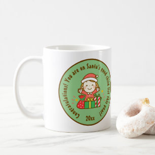Christmas Nice List Kids Gift From Santa Clause Coffee Mug
