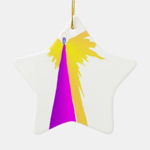 Christmas night ceramic tree decoration