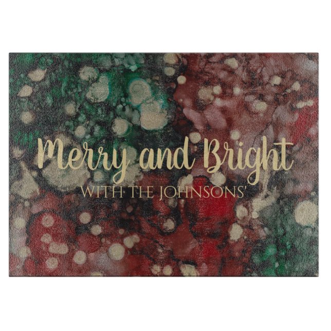 Christmas Night Lites Cutting Board (Front)