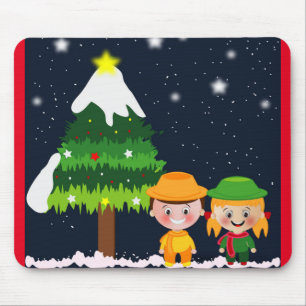 CHRISTMAS NIGHT MOUSE PAD