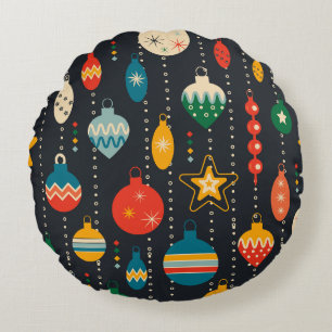 Christmas Night Round Cushion
