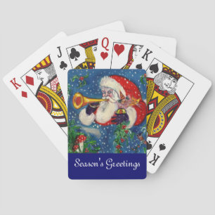 CHRISTMAS NIGHT / SANTA BUGLER PLAYING CARDS