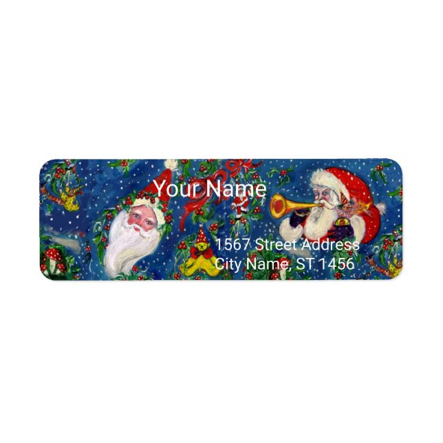 CHRISTMAS NIGHT,SANTA CLAUS BUGLER,TOYS,RIBBONS (Front)