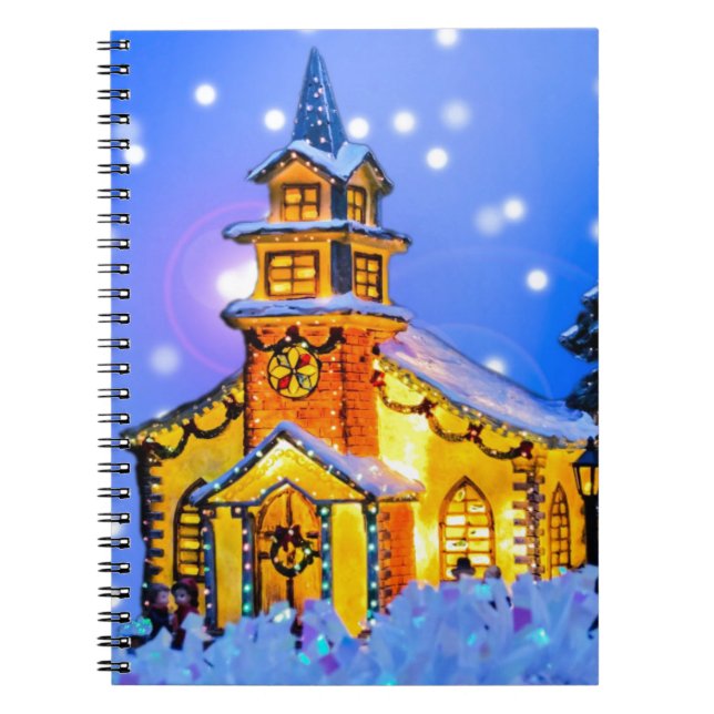Christmas Night Spiral Notebook (Front)