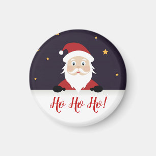Christmas night St Nick Ho ho ho Greetings Magnet