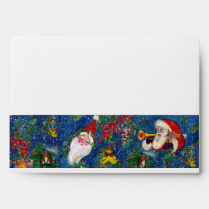 CHRISTMAS NIGHT white blue red Envelopes