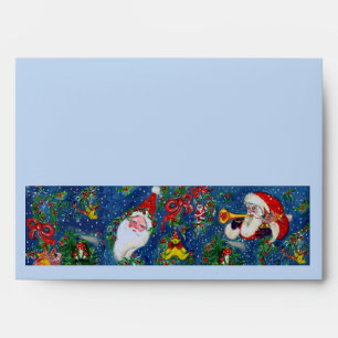 CHRISTMAS NIGHT white blue red Envelopes