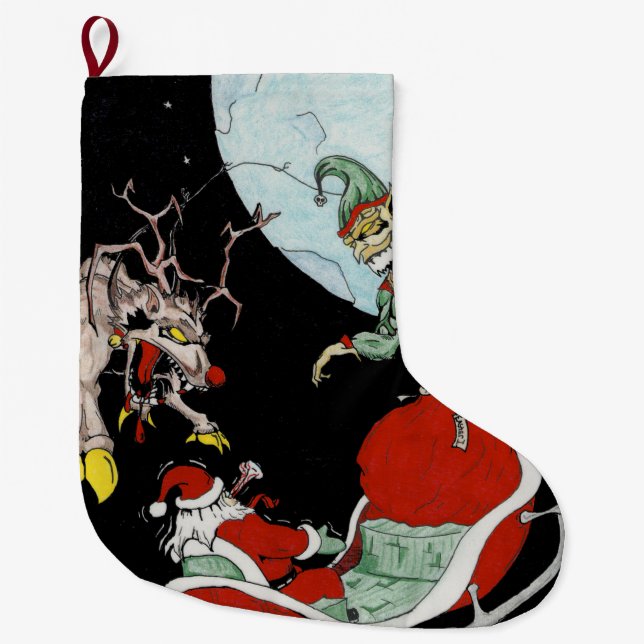 Christmas nightmare Custom Christmas Stocking (Front)
