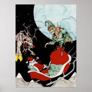 Christmas nightmare (matte) poster Wall Art